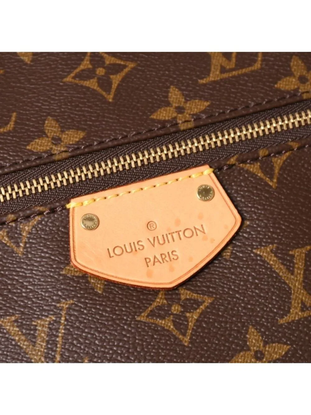 Louis Vuitton Iena MM Tote Bag Monogram Brown Gold